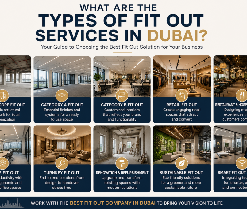 Different types of interior fit-out in Dubai